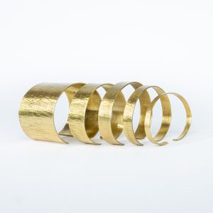 Bracelet, Ripped Brass, 50mm width, Large