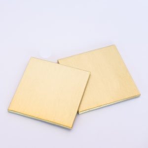Coaster, Brushed Brass