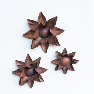 Wall Lotus, Natural Copper, Medium