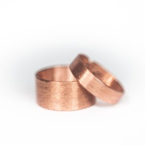 Ring, Brushed Copper, 10mm width, Medium