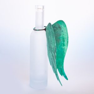Angel Wings, Green Patina