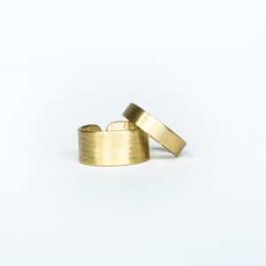 Ring, Brushed Brass, 10mm width, Large
